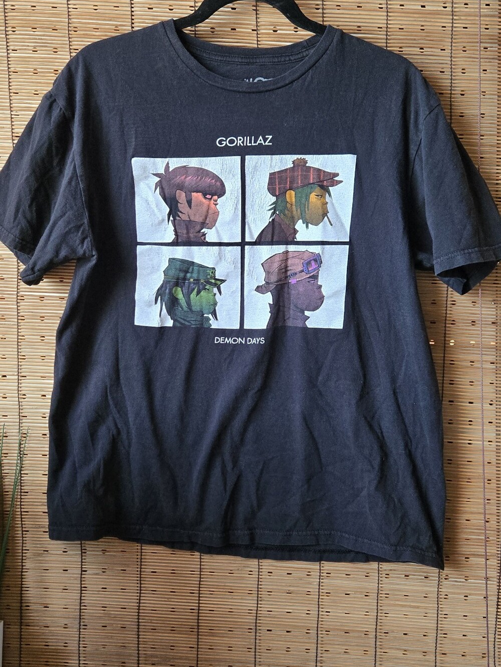 Gorillaz Demon Days Graphic Band T-Shirt Men's Large Black 2021 100% Cotton
